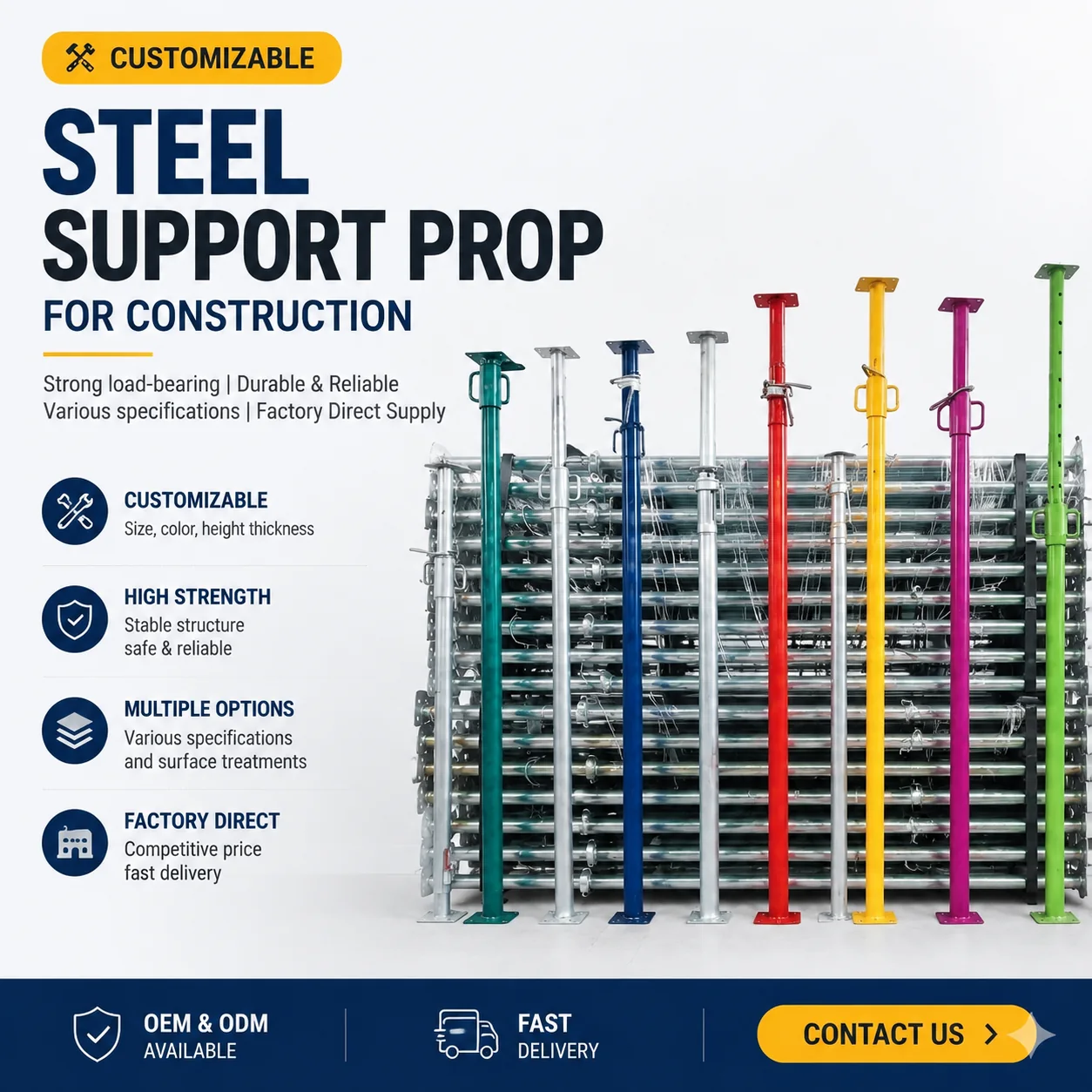 Adjustable Steel Props / Post Shores