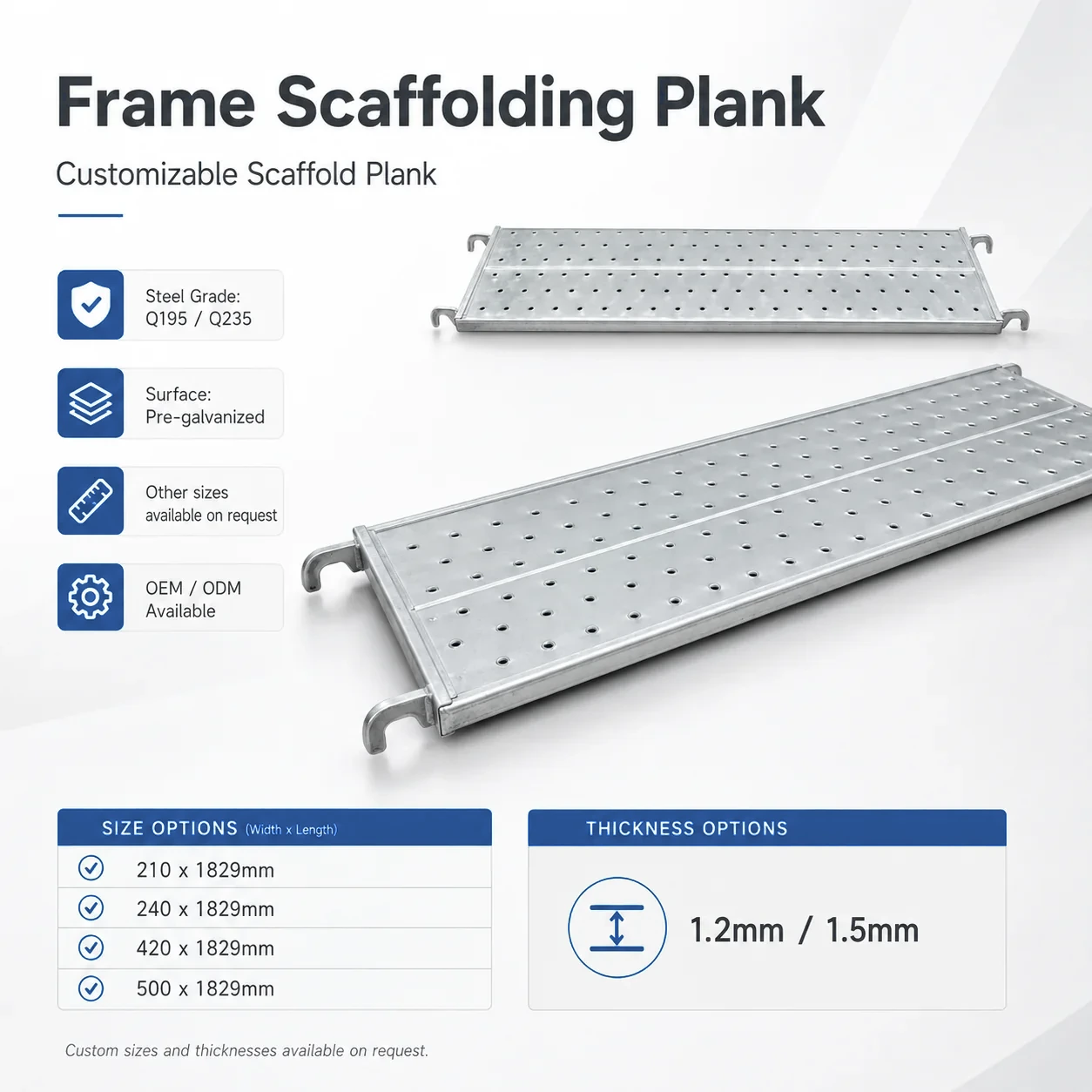 Frame Scaffolding Plank