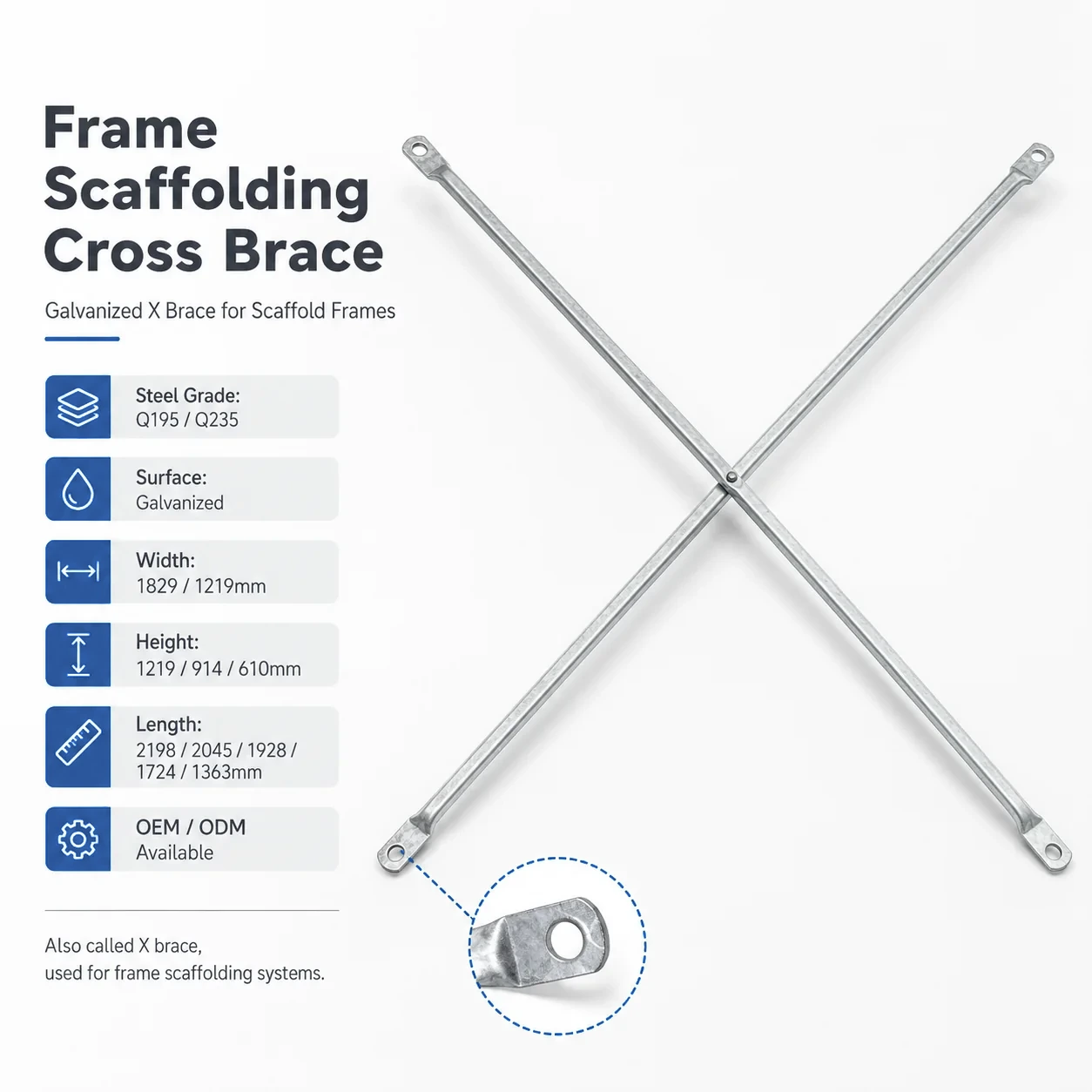 Frame Scaffolding Cross Brace / X Brace