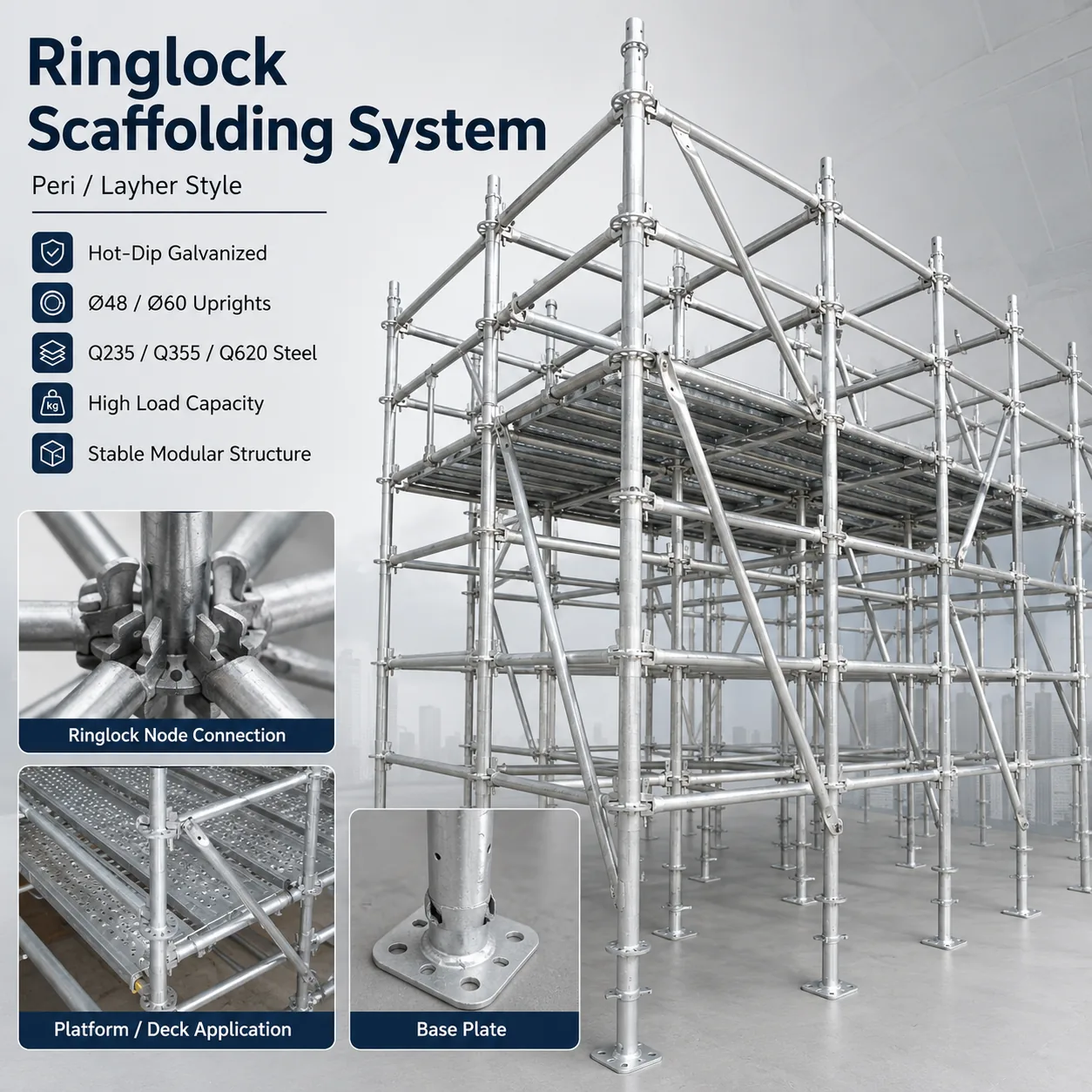 Ringlock scaffolding system