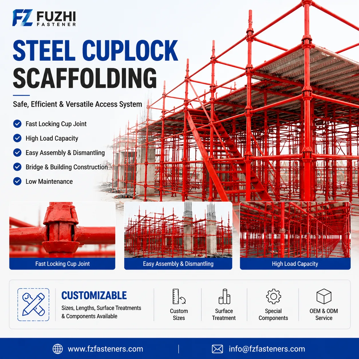 Steel Cuplock scaffolding system